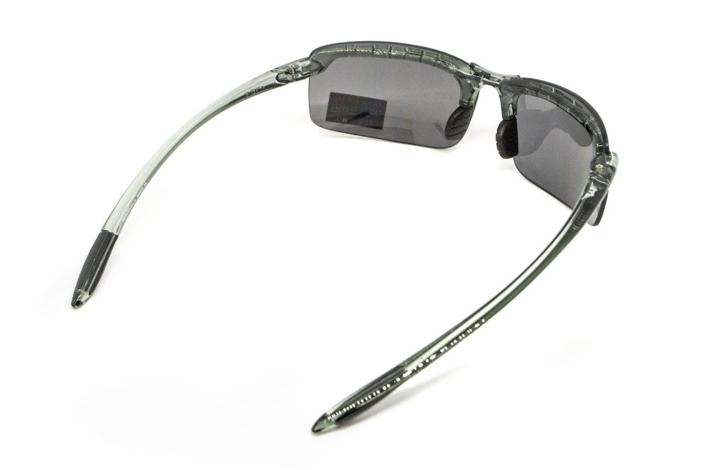 Очки защитные Global Vision Wheelin Crystal Gray (flash mirror) серые зеркальные линзы в полупрозрачной серой оправе