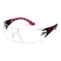 Очки защитные Pyramex Endeavor Pink (clear) Anti-Fog, прозрочные в чёрно-розовой оправе