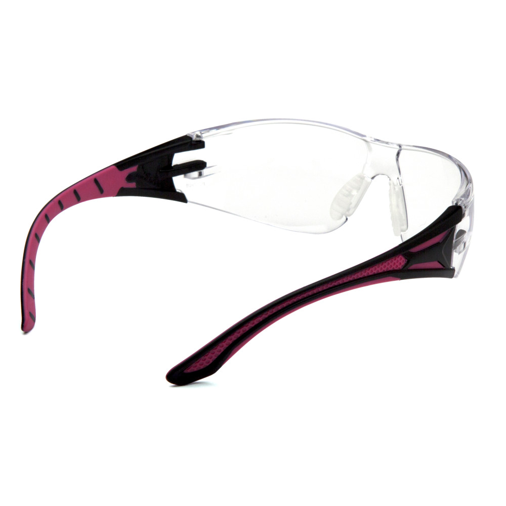Очки защитные Pyramex Endeavor Pink (clear) Anti-Fog, прозрочные в чёрно-розовой оправе