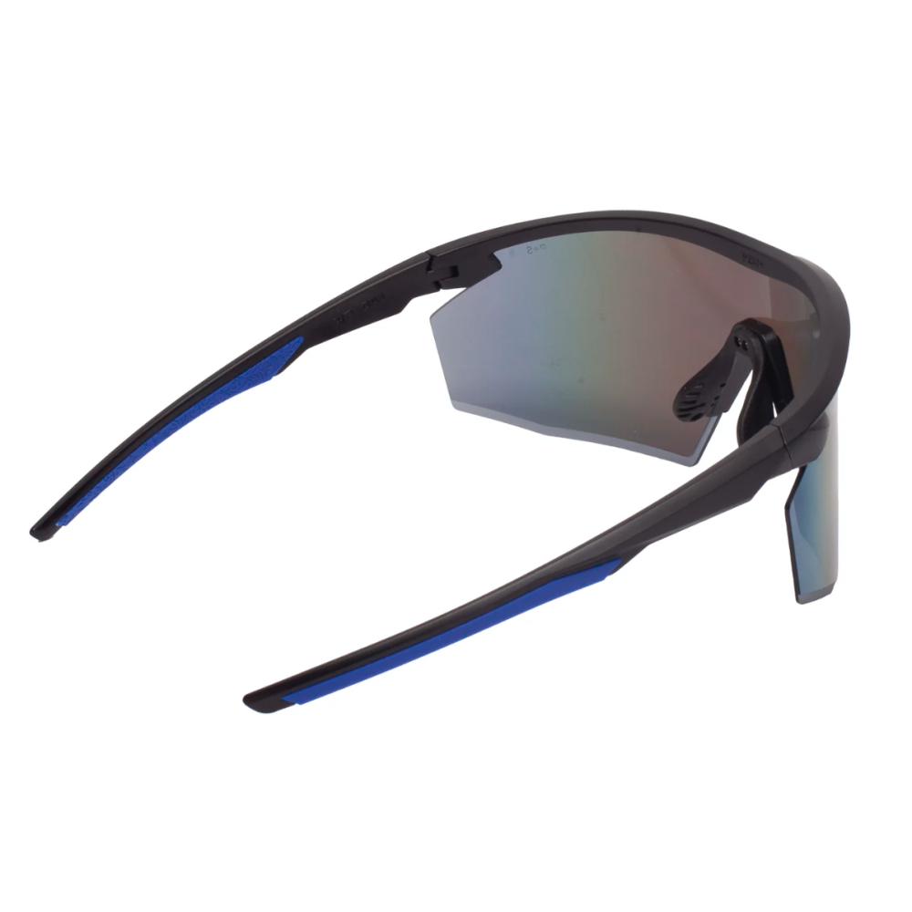 Очки защитные Pyramex PMXSPEC (blue mirror) Anti-Fog, синие зеркальные линзы в чёрно-синей оправе