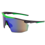 Очки защитные Pyramex PMXSPEC (green mirror) Anti-Fog, сине-зелёные зеркальные линзы в чёрно-зелёной оправе