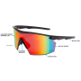 Очки защитные Pyramex PMXSPEC (spectrum) Anti-Fog, зеркальные красные линзы в чёрной оправе