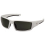 Очки защитные Venture Gear Pagosa White (forest gray) Anti-Fog, серо-зелёные в белой оправе