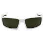 Очки защитные Venture Gear Pagosa White (forest gray) Anti-Fog, серо-зелёные в белой оправе