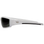 Очки защитные Venture Gear Pagosa White (forest gray) Anti-Fog, серо-зелёные в белой оправе