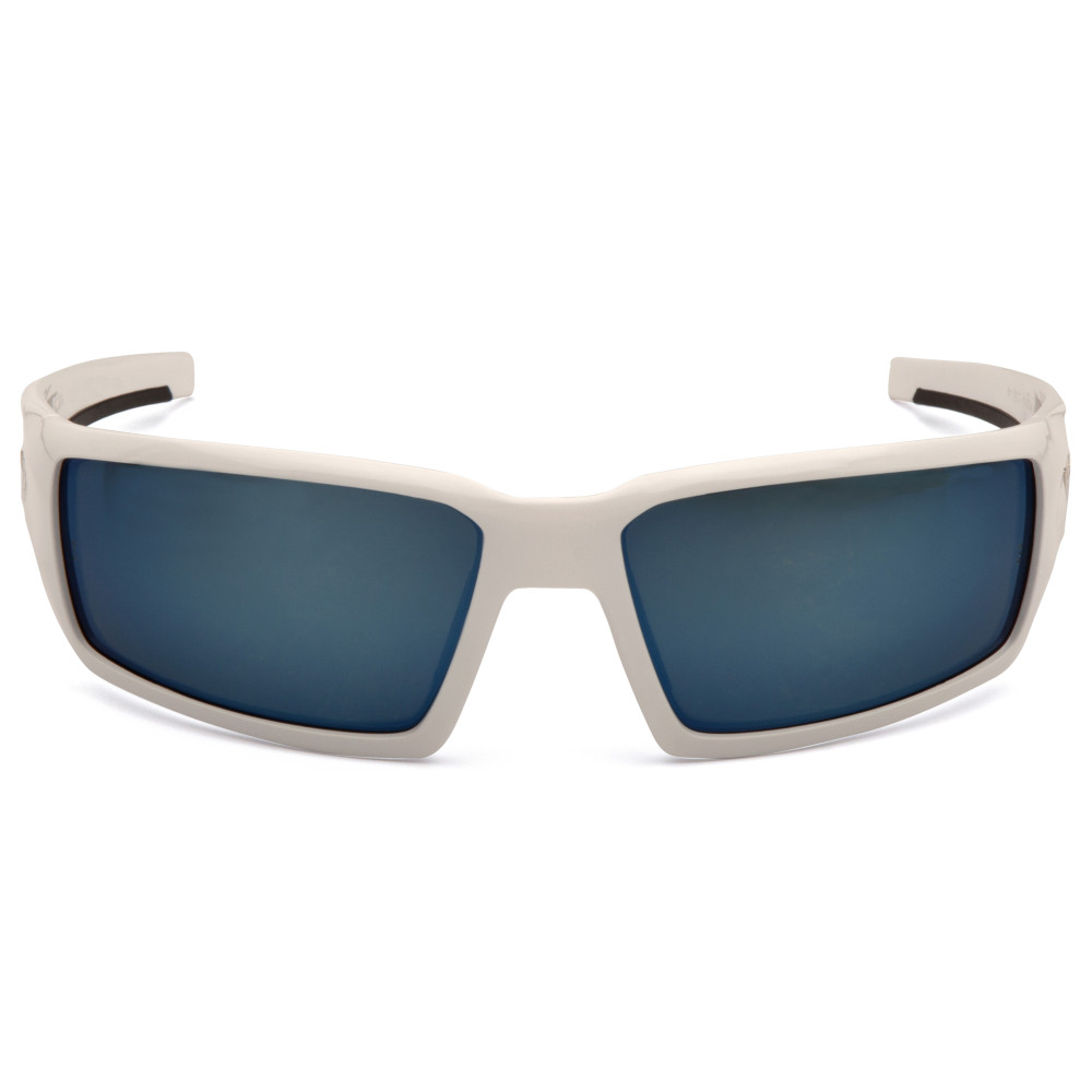 Очки защитные Venture Gear Pagosa White (ice blue mirror) Anti-Fog, зеркальные синие в белой оправе