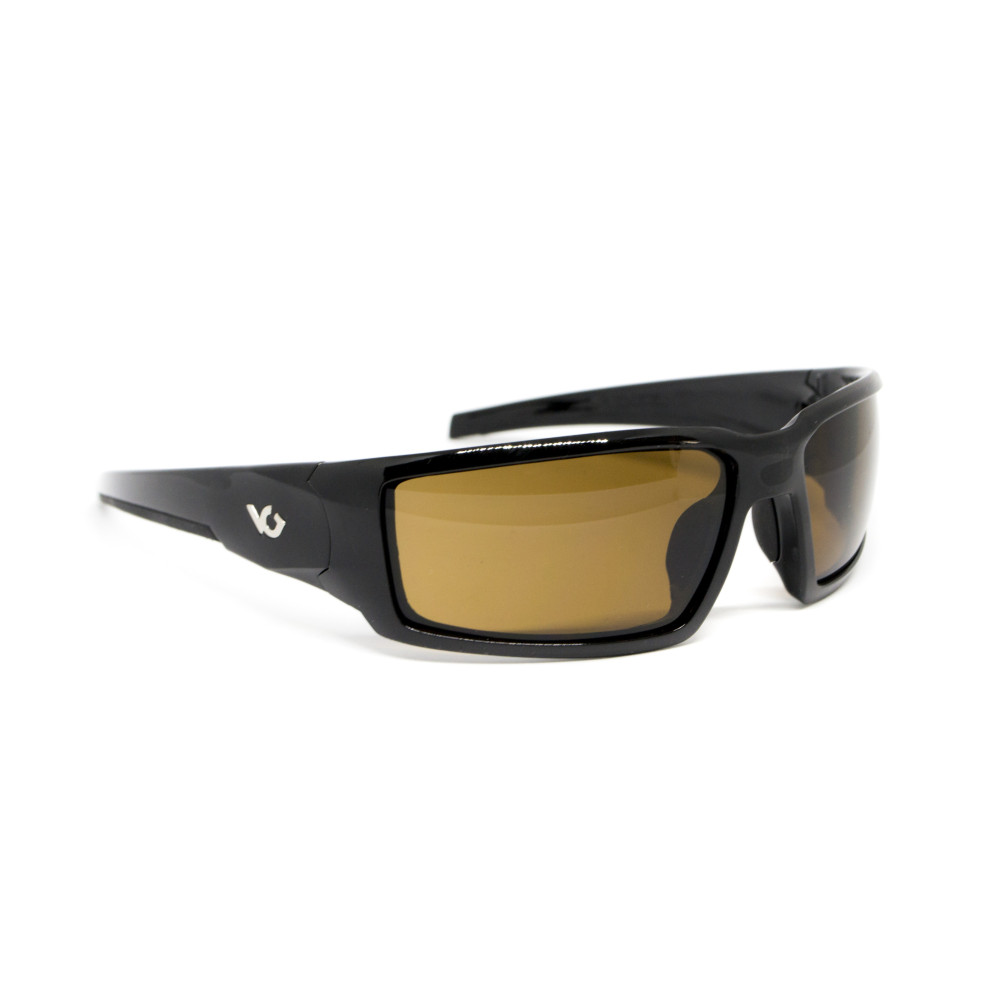 Очки защитные Venture Gear Pagosa (bronze) Anti-Fog, коричневые в чёрной оправе