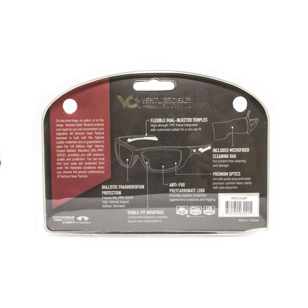 Очки защитные Venture Gear Tactical Howitzer Tan (forest gray) Anti-Fog, чёрно-зелёные в песочной оправе