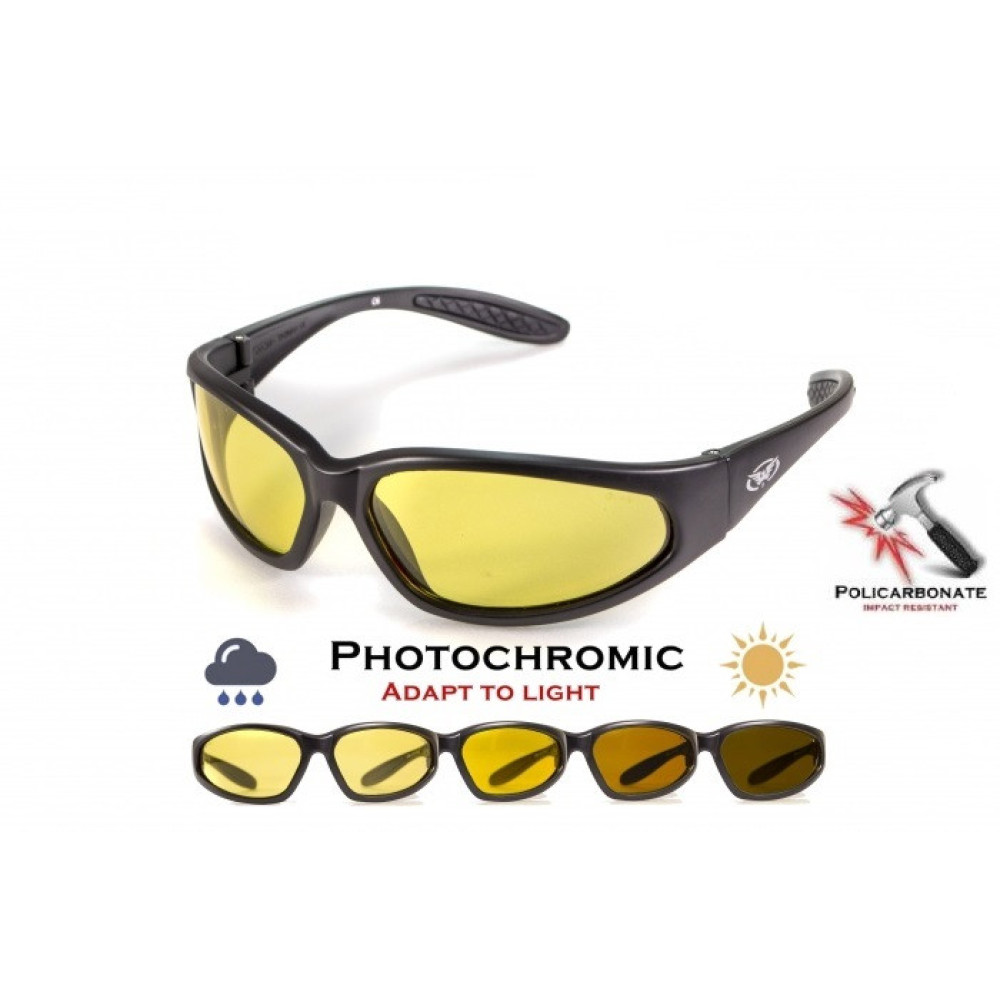 Очки защитные фотохромные Global Vision Hercules-1 Photochromic Anti-Fog (yellow) желтые фотохромные