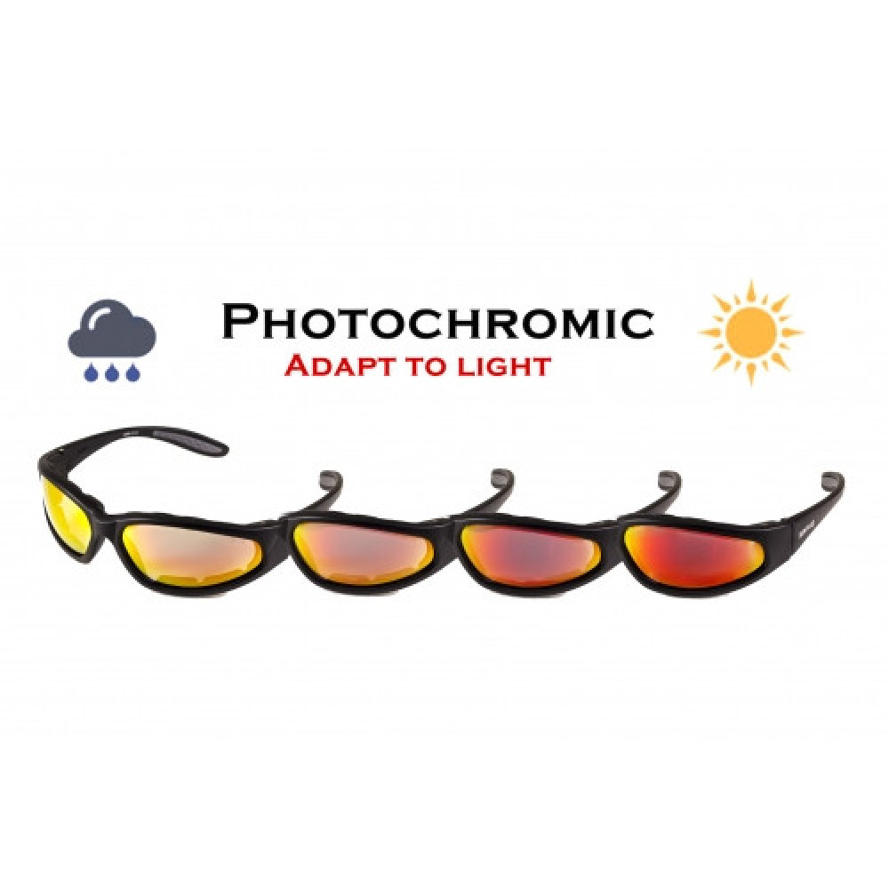 Очки защитные фотохромные Global Vision Hercules-1 Plus Photochr. A/F (G-Tech™ red) фотохромные красные зеркальные