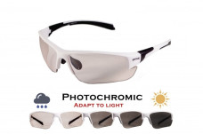 Окуляри фотохромні захисні Global Vision Hercules-7 SD White Photochromic (Super Dark Shadowluxe) Anti-Fog, фотохромні прозорі в білій оправі