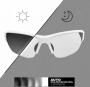 Очки защитные фотохромные Global Vision Hercules-7 SD White Photochromic (Super Dark Shadowluxe) Anti-Fog, фотохромные прозрачные в белой оправе
