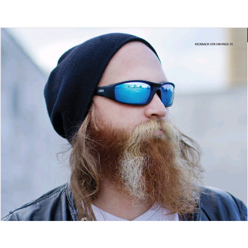 Очки защитные фотохромные Global Vision KickBack Photochromic (G-Tech™ blue) Anti-Fog, фотохромные синие зеркальные