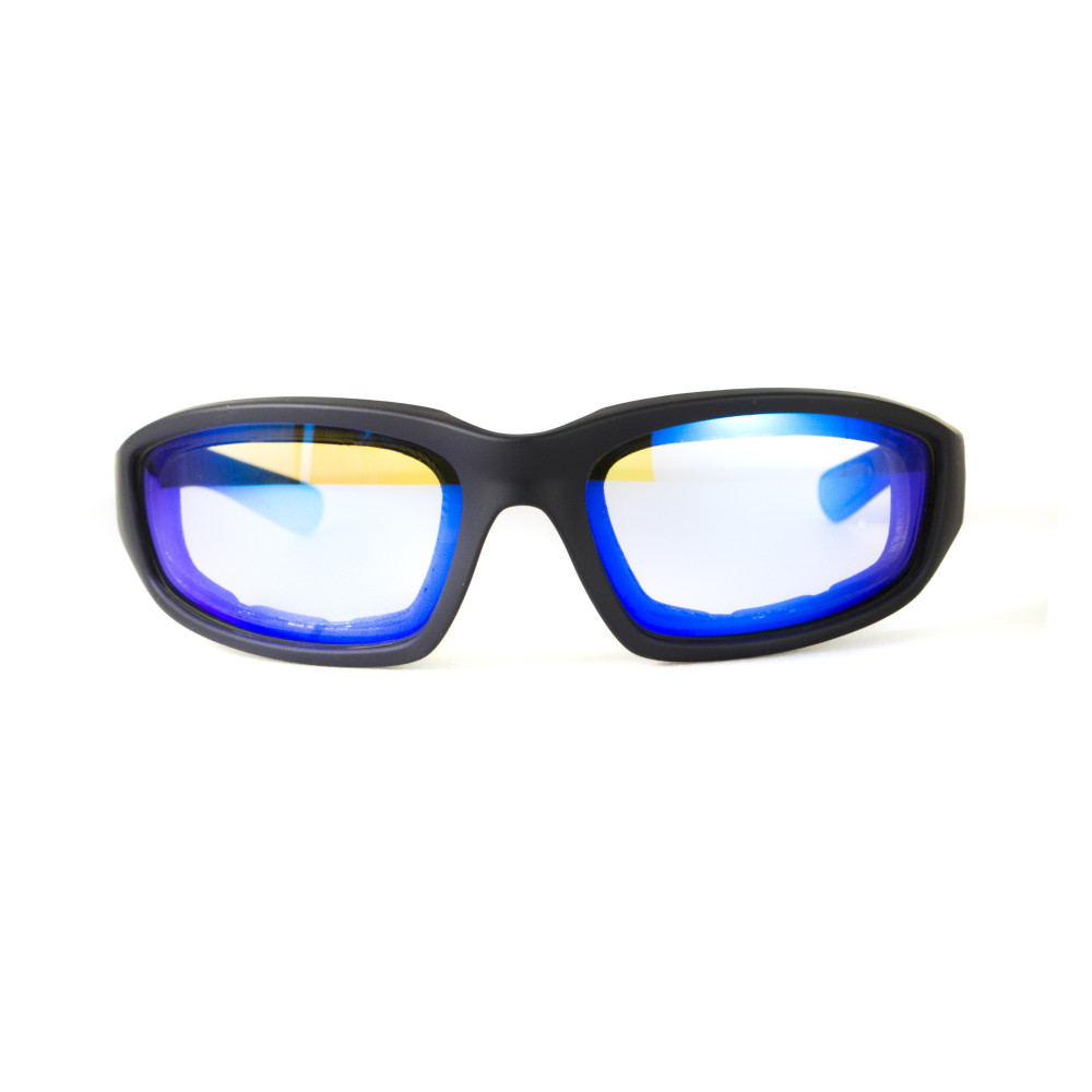 Очки защитные фотохромные Global Vision KickBack Photochromic (G-Tech™ blue) Anti-Fog, фотохромные синие зеркальные