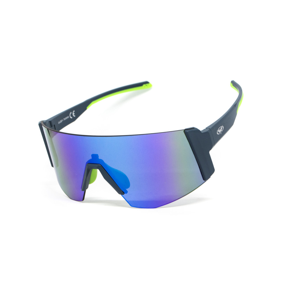 Очки защитные открытые Global Vision Astro+RX Blue (G-Tech™ blue), зеркальные синие в синей оправе с диоптрической вставкой в комплекте