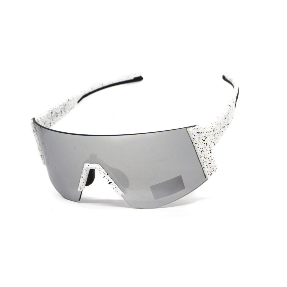 Очки защитные открытые Global Vision Astro+RX White (G-Tech™ silver), зеркальные серые в белой оправе с диоптрической вставкой в комплекте