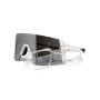 Очки защитные открытые Global Vision Astro White (G-Tech™ silver), зеркальные серые в белой оправе (с возможностью установки диоптрической вставки)