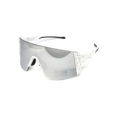 Очки защитные открытые Global Vision Astro White (G-Tech™ silver), зеркальные серые в белой оправе (с возможностью установки диоптрической вставки)