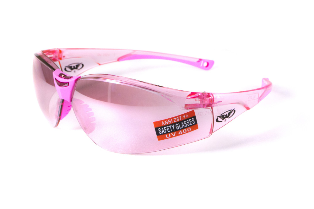 Очки защитные открытые Global Vision Cruisin (pink), розовые