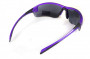 Очки защитные открытые Global Vision Hercules-7 Metallic Purple (flash mirror), зеркальные серые в оправе фиолетовый металлик