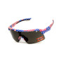 Очки защитные открытые Global Vision Holeshot USA Flag (gray), сірі в оправі прапор США