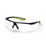 Очки защитные открытые Pyramex Flex-Lyte Black-Lime (clear), прозрачные в чёрно-лаймовой оправе