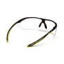 Очки защитные открытые Pyramex Flex-Lyte Black-Lime (clear), прозрачные в чёрно-лаймовой оправе