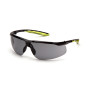 Очки защитные открытые Pyramex Flex-Lyte Black-Lime (gray), серые в чорно-лаймовой оправе