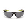 Очки защитные открытые Pyramex Flex-Lyte Black-Lime (gray), серые в чорно-лаймовой оправе