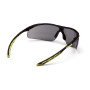Очки защитные открытые Pyramex Flex-Lyte Black-Lime (gray), серые в чорно-лаймовой оправе