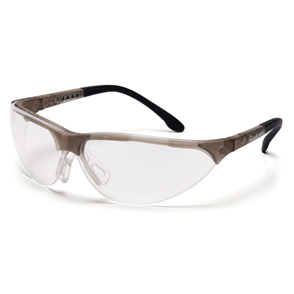 Очки защитные открытые Pyramex Rendezvous Crystal Gray (clear) Anti-Fog, прозрачные в серой полупрозрачной оправе