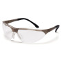 Очки защитные открытые Pyramex Rendezvous Crystal Gray (clear) Anti-Fog, прозрачные в серой полупрозрачной оправе