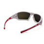 Очки защитные открытые Pyramex Velar White (sky red mirror) красные зеркальные