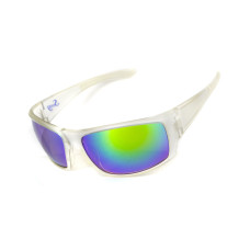 Очки защитные открытые Swag Chill'n (G-Tech™ green) зеркальные сине-зеленые