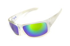 Очки защитные открытые Swag Chill'n (G-Tech™ green) зеркальные сине-зеленые