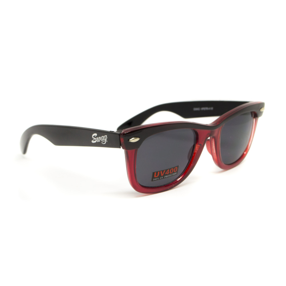Очки защитные открытые Swag Hipster-4 Red (gray) серые