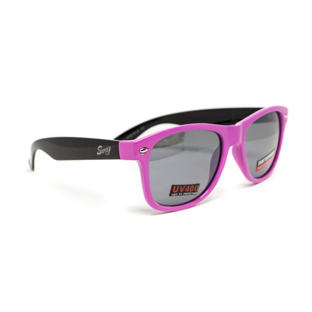 Очки защитные открытые Swag Hipster-B Pink (Flash mirror) зеркальные серые