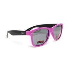 Очки защитные открытые Swag Hipster-B Pink (Flash mirror) зеркальные серые