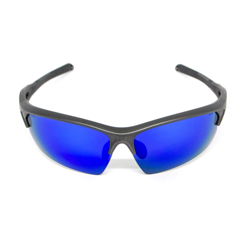 Очки защитные открытые Venture Gear MontEagle GunMetal (ice blue mirror) Anti-Fog, синие зеркальные