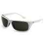 Очки защитные открытые Venture Gear Vallejo White (forest gray) Anti-Fog, серо-зеленые в белой оправе