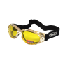 Очки защитные с уплотнителем Global Vision Eliminator White Camo Forest (yellow), желтые в камуфлированной оправе