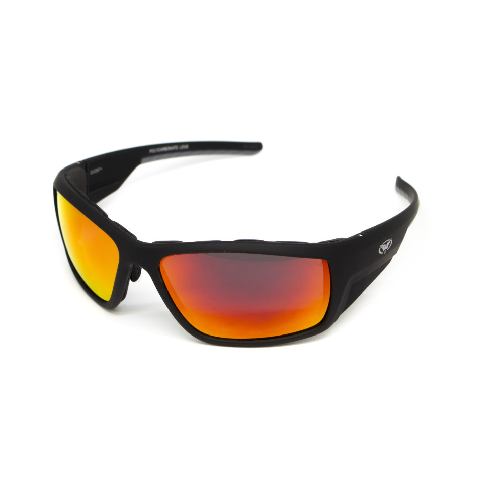Очки защитные с уплотнителем Global Vision Kinetic (G-Tech™ red), зеркальные красные