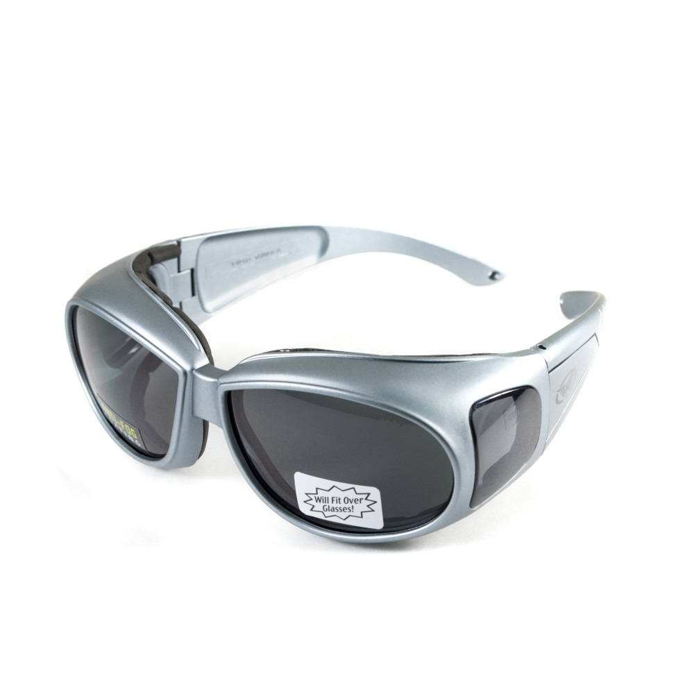 Очки защитные с уплотнителем Global Vision Outfitter Metallic (gray) Anti-Fog, серые