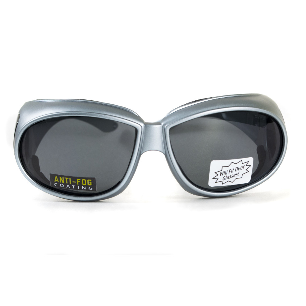 Очки защитные с уплотнителем Global Vision Outfitter Metallic (gray) Anti-Fog, серые