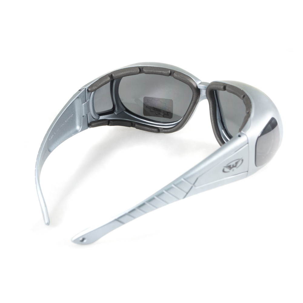 Очки защитные с уплотнителем Global Vision Outfitter Metallic (gray) Anti-Fog, серые