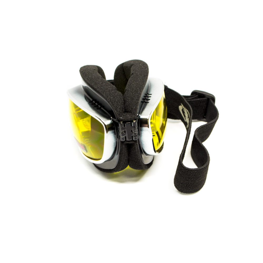 Очки защитные с уплотнителем Global Vision Retro Joe (yellow) желтые