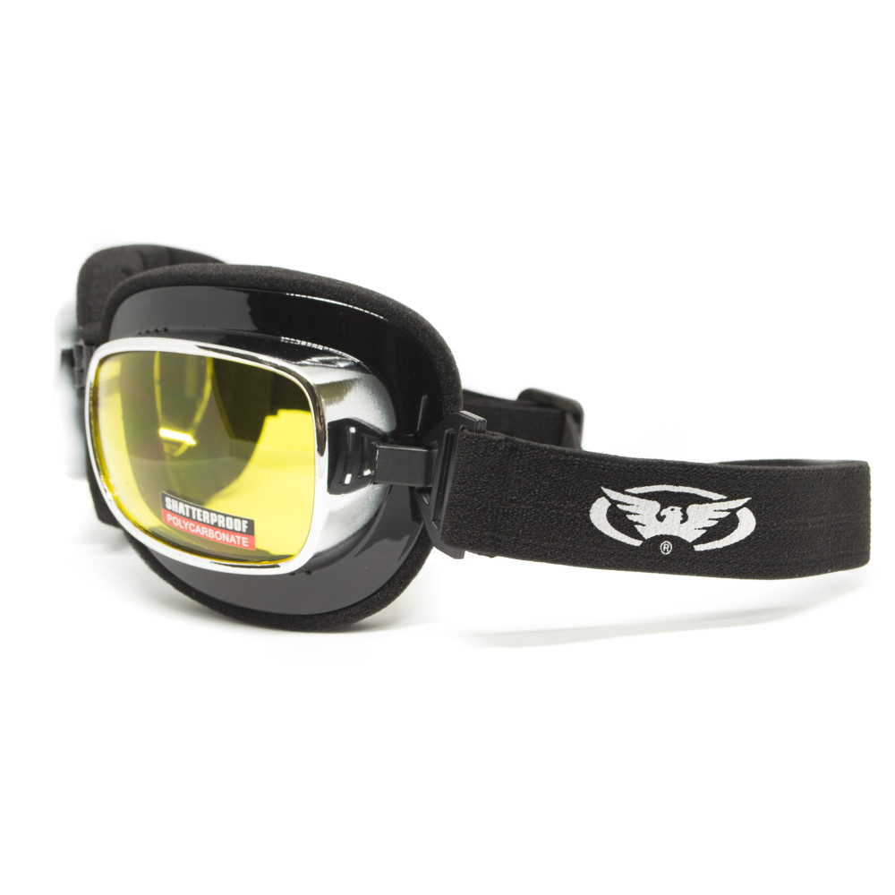 Очки защитные с уплотнителем Global Vision Retro Joe (yellow) желтые