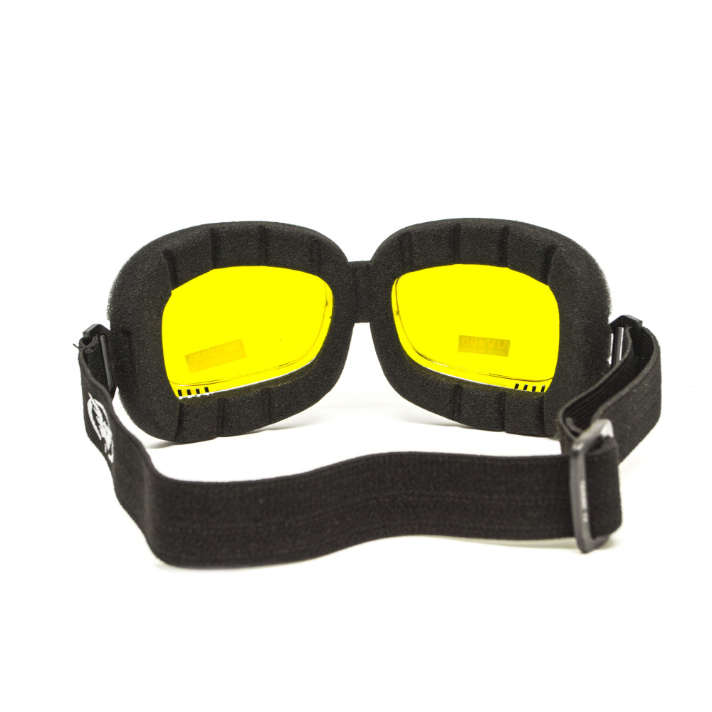 Очки защитные с уплотнителем Global Vision Retro Joe (yellow) желтые