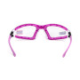 Очки защитные с уплотнителем Global Vision Ruthless Purple (clear) Anti-Fog, прозрачные в фиолетовой оправе