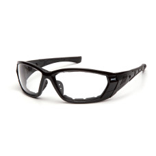 Очки защитные с уплотнителем Pyramex Atrex Gray (clear) Anti-Fog, прозрачные в серой оправе